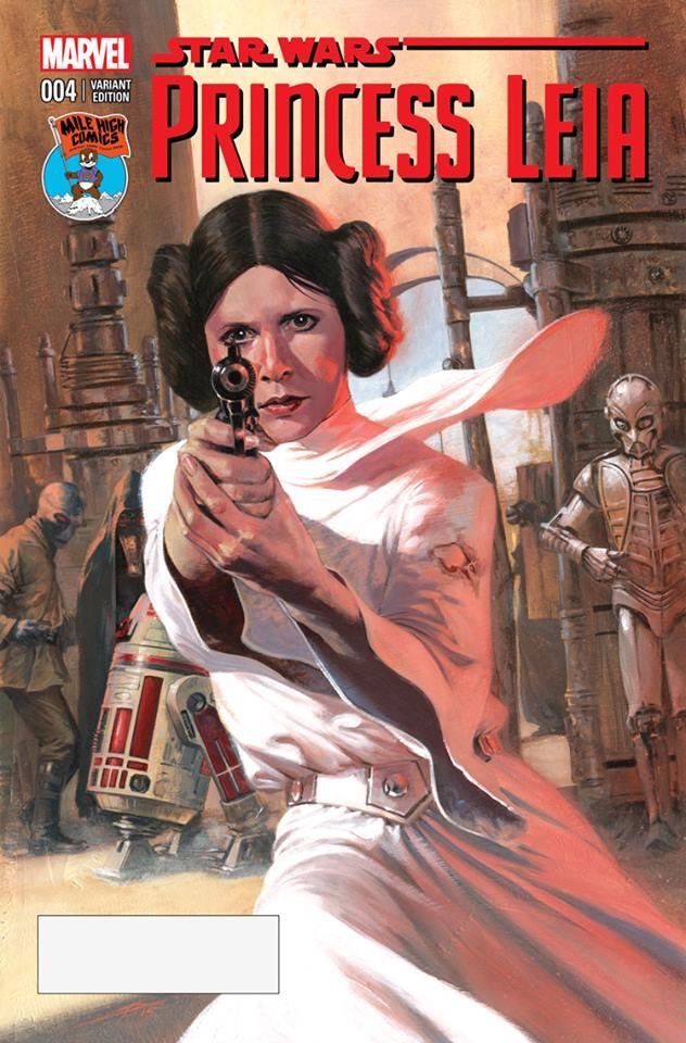 Princess Leia. Star Wars (Mile High Comics Variant Covers) #4 (Marvel Comics)