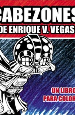 Cabezones de Enrique V. Vegas - Un libro para colorear
