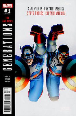 Generations - The Americas Sam Wilson Steve Rogers Captain America (Variant Cover)