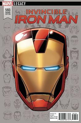 Invincible Iron Man (Vol. 3 2017-2018 Variant Cover) #593.2