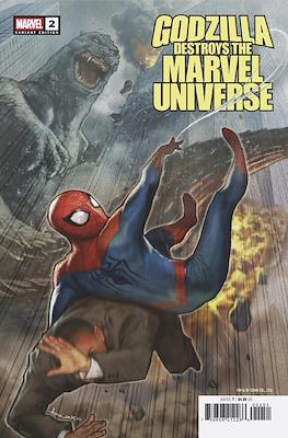 Godzilla Destroys the Marvel Universe (Variant Cover) #2.3