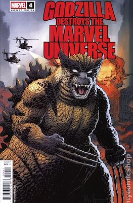 Godzilla Destroys the Marvel Universe (Variant Cover) #4.2