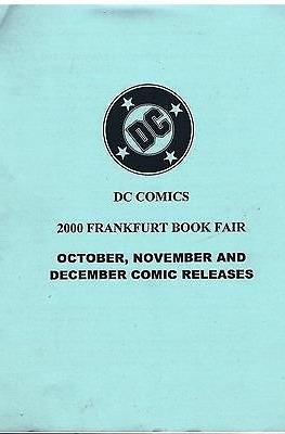 2000 Frankfurt Book Fair. October, November and December Comic Releases
