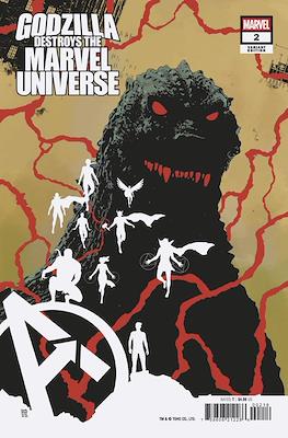 Godzilla Destroys the Marvel Universe (Variant Cover) #2.4