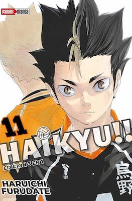 Haikyu!! - Edición 3 en 1 (Rústica con sobrecubierta) #11