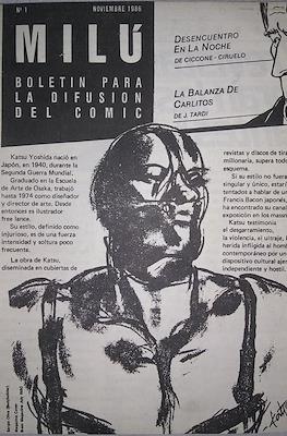 Milú Boletin para la difusión del comic