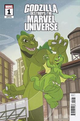 Godzilla Destroys the Marvel Universe (Variant Cover) #1.4