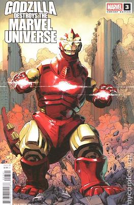 Godzilla Destroys the Marvel Universe (Variant Cover) #3.2