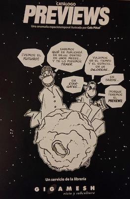 Catálogo Previews. Una anomalía espaciotemporal ilustrada por Cels Piñol