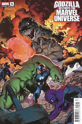 Godzilla Destroys the Marvel Universe (Variant Cover) #5
