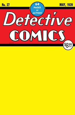 Detective Comics 27 Facsimile Edition Blank Cover (2024)