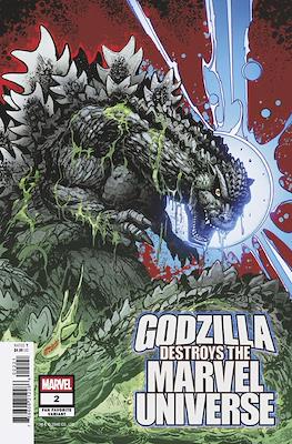 Godzilla Destroys the Marvel Universe (Variant Cover) #2