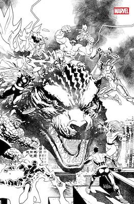 Godzilla Destroys the Marvel Universe (Variant Cover) #1.91