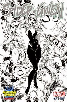 EnSpider-Gwen #1 Black and white Midtown variant cover