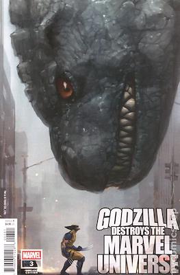 Godzilla Destroys the Marvel Universe (Variant Cover) #3.3