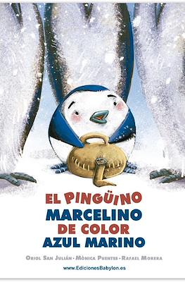 El pingüino Marcelino de color azul marino