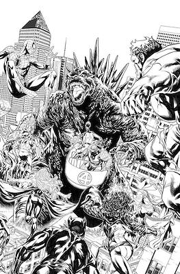 Godzilla Destroys the Marvel Universe (Variant Cover) #1.8