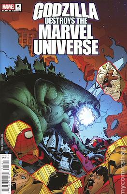 Godzilla Destroys the Marvel Universe (Variant Cover) #5.4