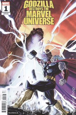 Godzilla Destroys the Marvel Universe (Variant Cover) #1.6