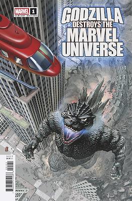 Godzilla Destroys the Marvel Universe (Variant Cover) #1.1