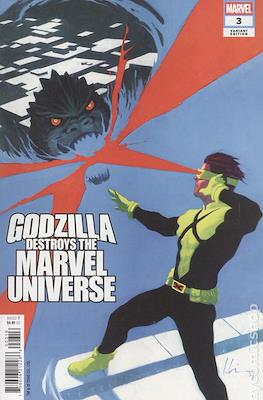 Godzilla Destroys the Marvel Universe (Variant Cover) #3.4