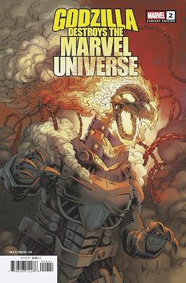 Godzilla Destroys the Marvel Universe (Variant Cover) #2.2