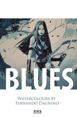 Blues. Watercolours by Fernando Dagnino