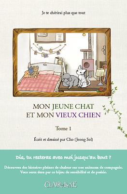 Mon jeune chat et mon vieux chien