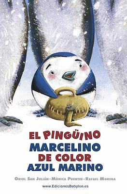 El pingüino Marcelino de color azul marino