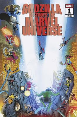 Godzilla Destroys the Marvel Universe (Variant Cover) #1.5